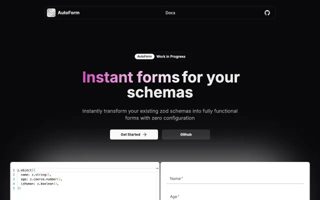 auto-form screenshot