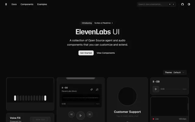 ElevenLabs UI screenshot