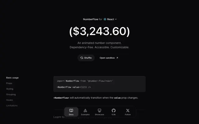 number-flow screenshot