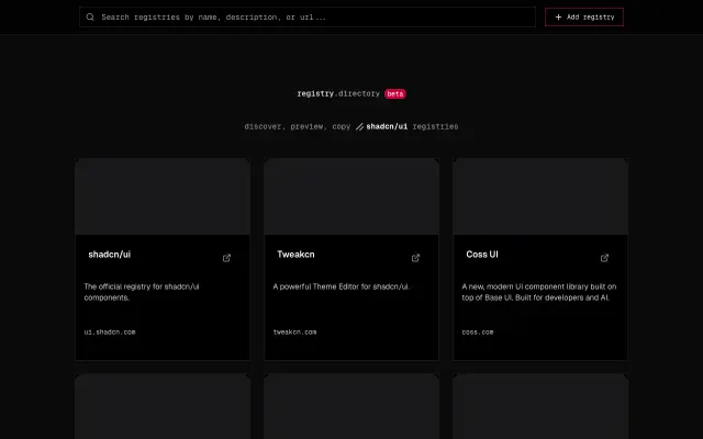 registry.directory screenshot