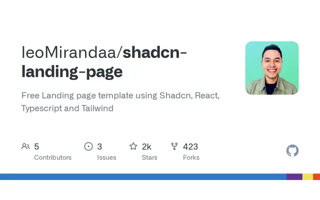 shadcn-landing-page screenshot