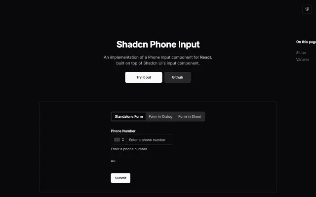 shadcn-phone-input screenshot