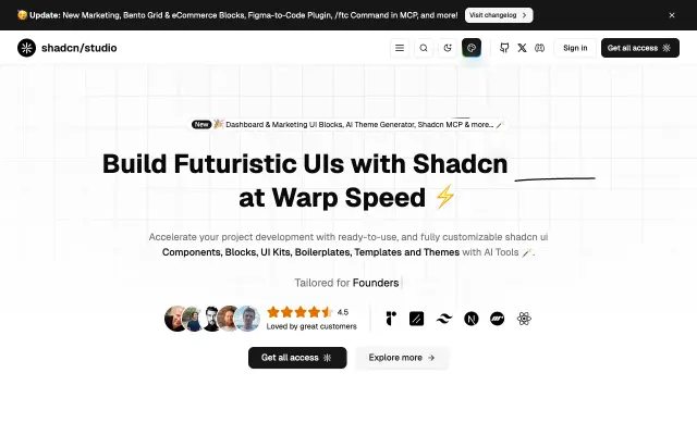 shadcn/studio screenshot