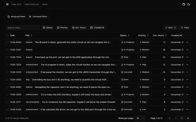 shadcn-table-v2 screenshot