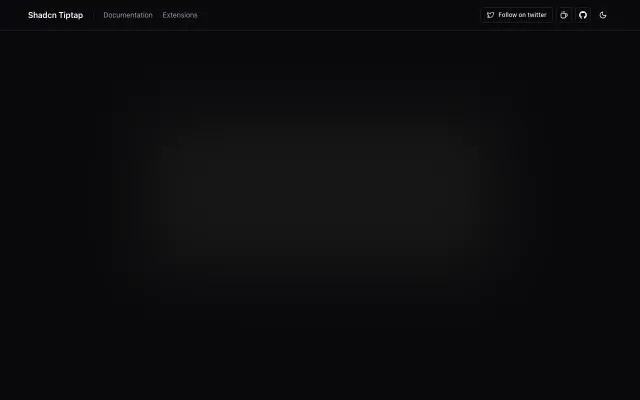 shadcn-tiptap screenshot