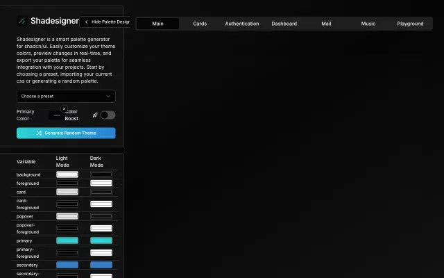shadesigner.com screenshot