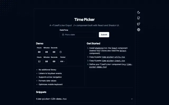 time-picker screenshot