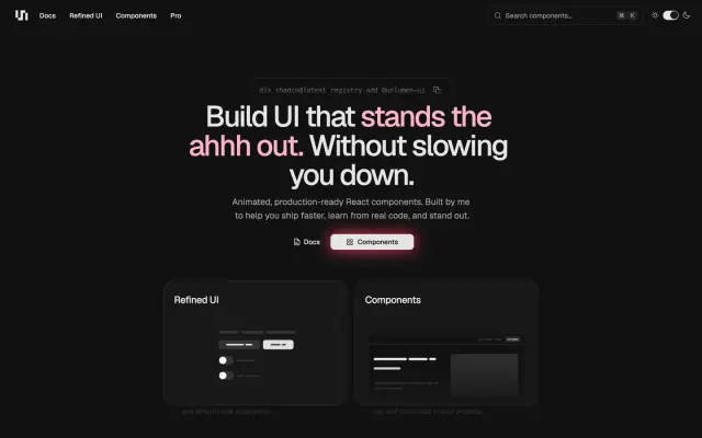 unlumen UI screenshot