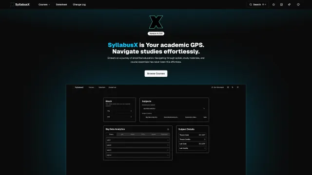 SyllabusX Client template preview