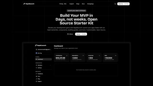 LaunchMVPFast template preview