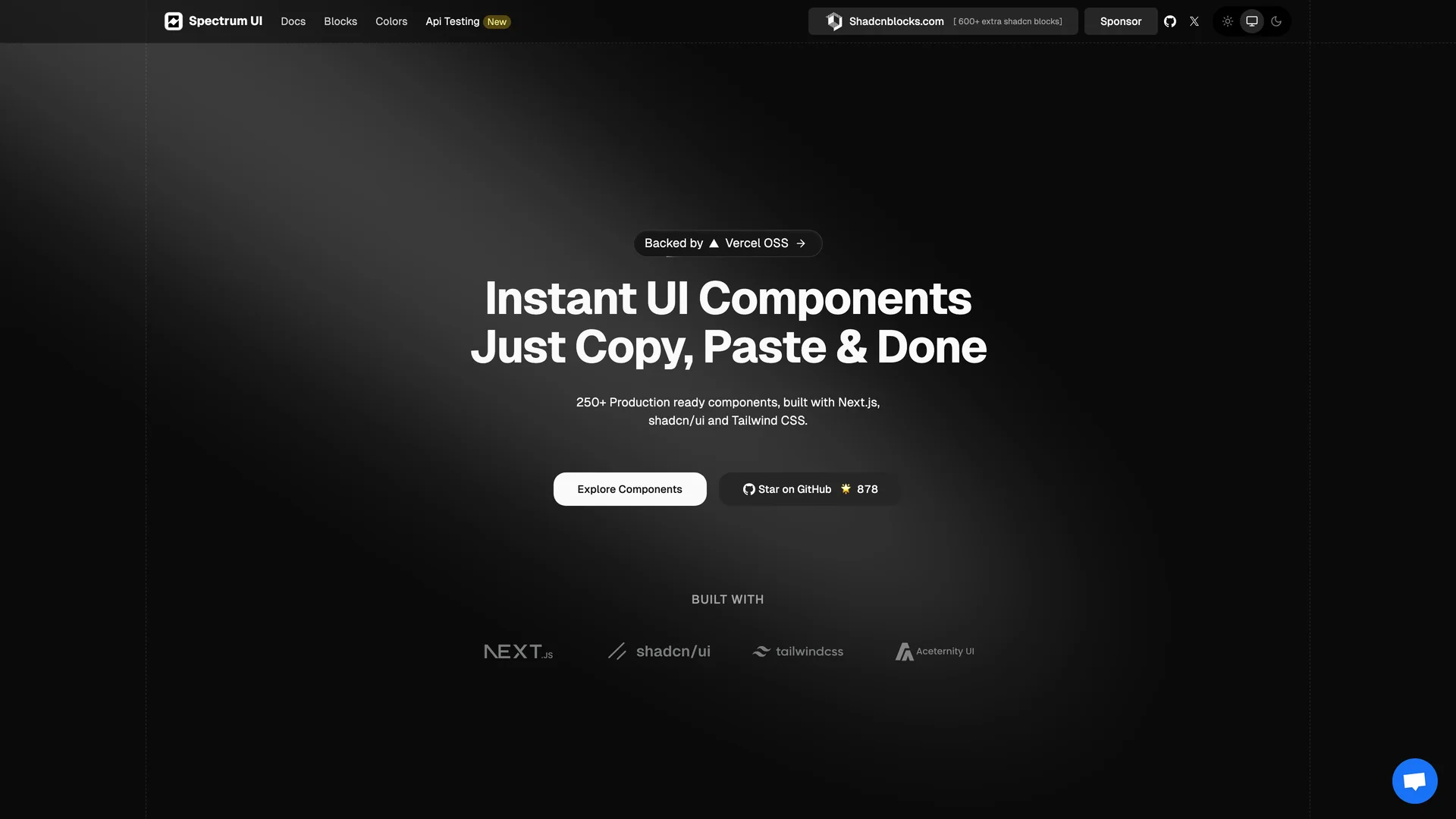 Spectrum UI — preview