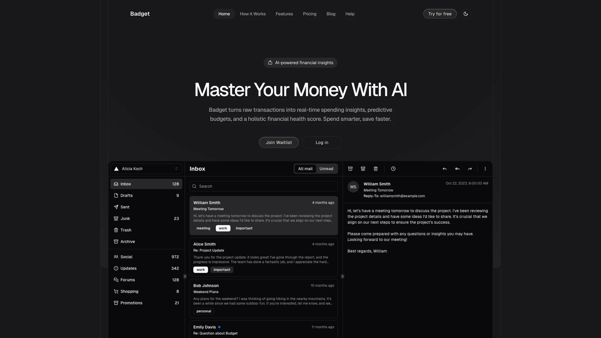 Badget — preview