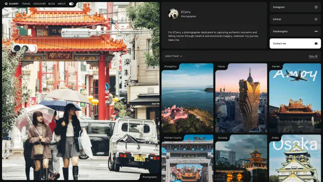 Photography Website template preview