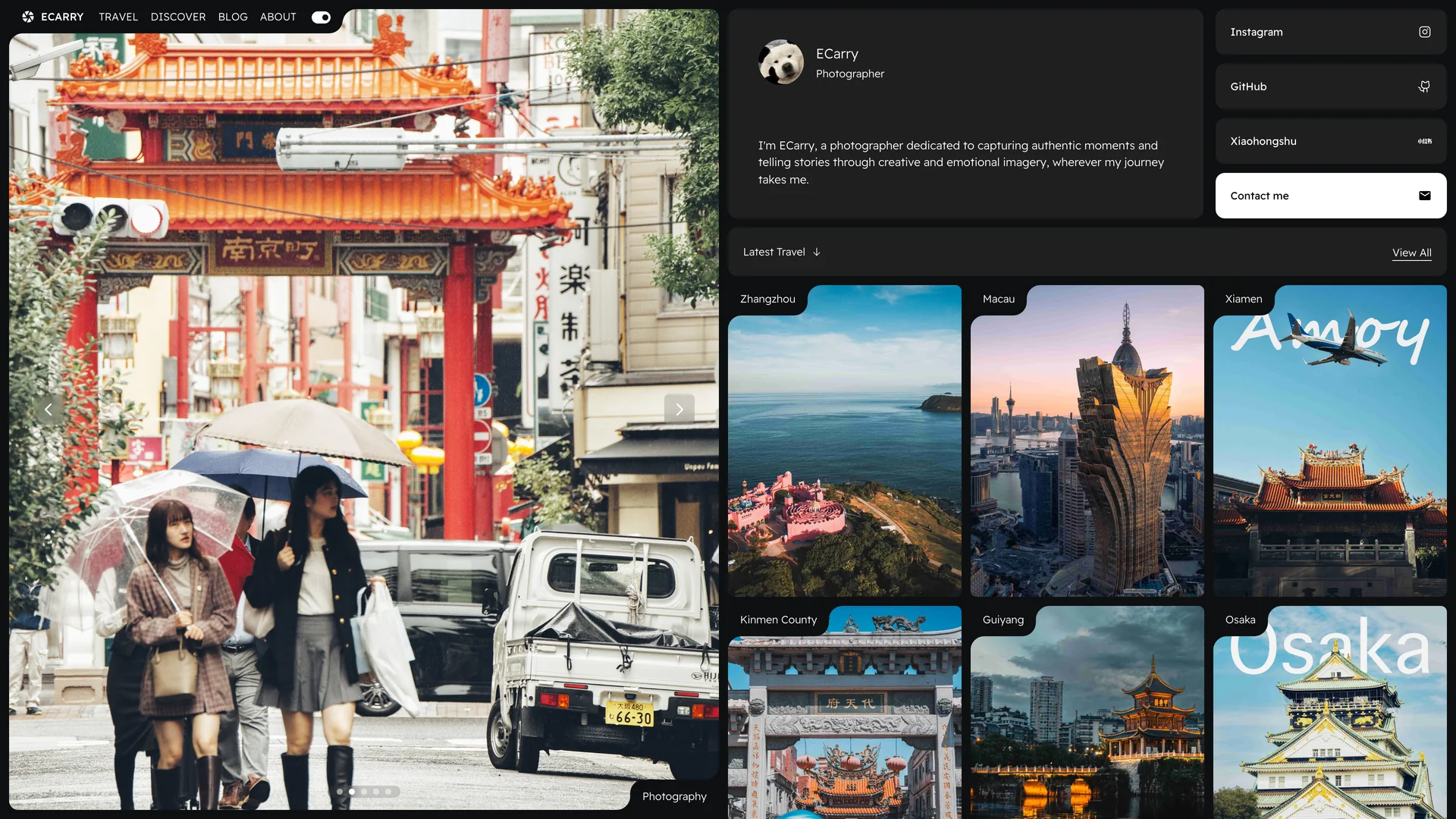 Photography Website — preview