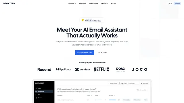 Inbox Zero template preview