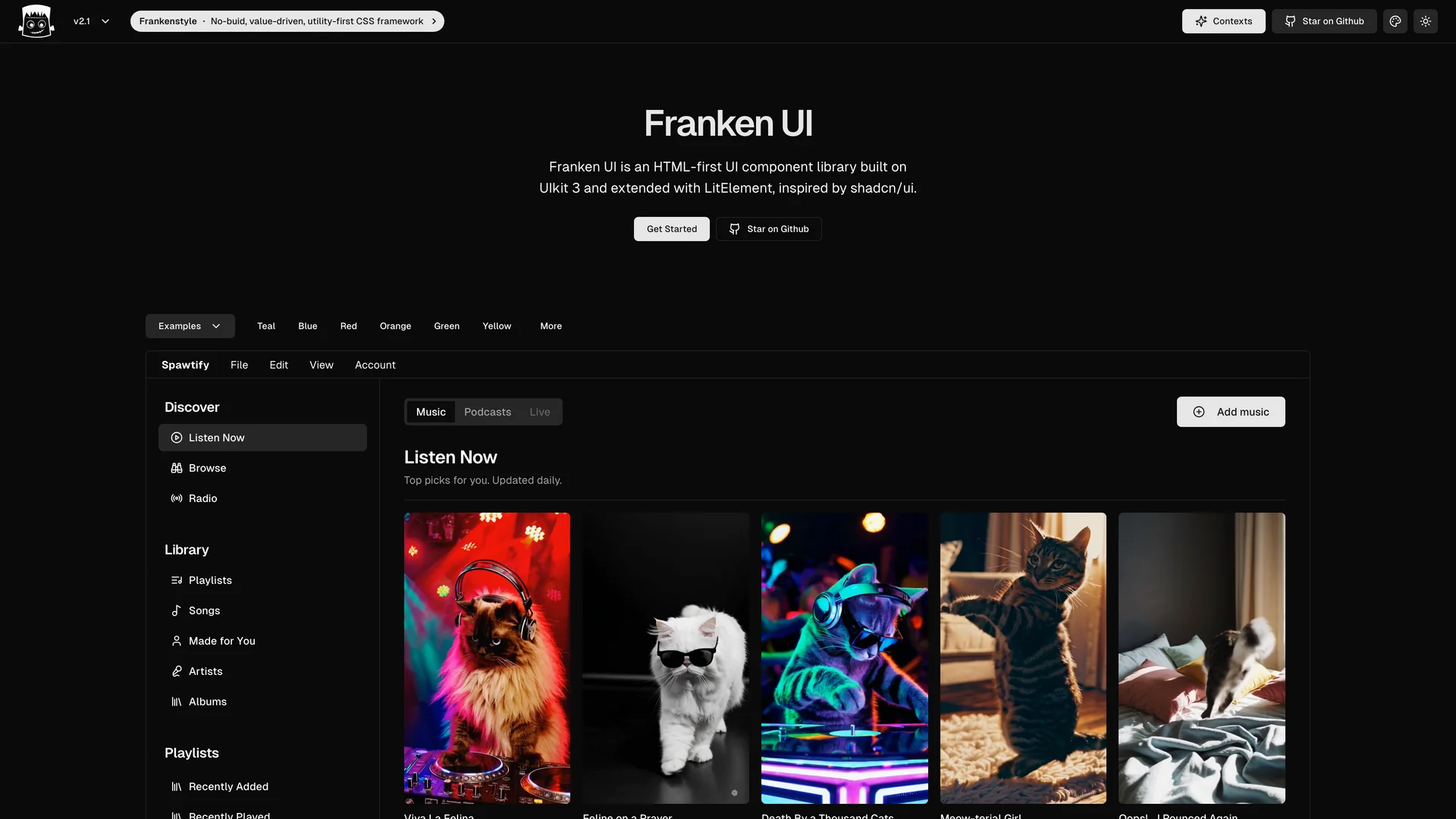Franken UI — preview