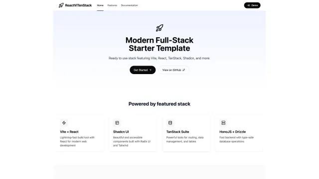 React Vite NStack template preview