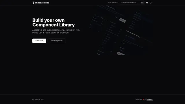 Shadow Panda template preview
