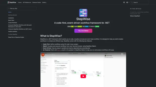 Stepwise template preview