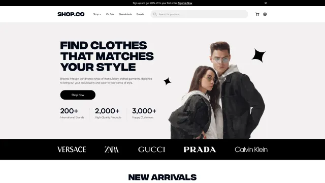Next Ecommerce Shopco template preview