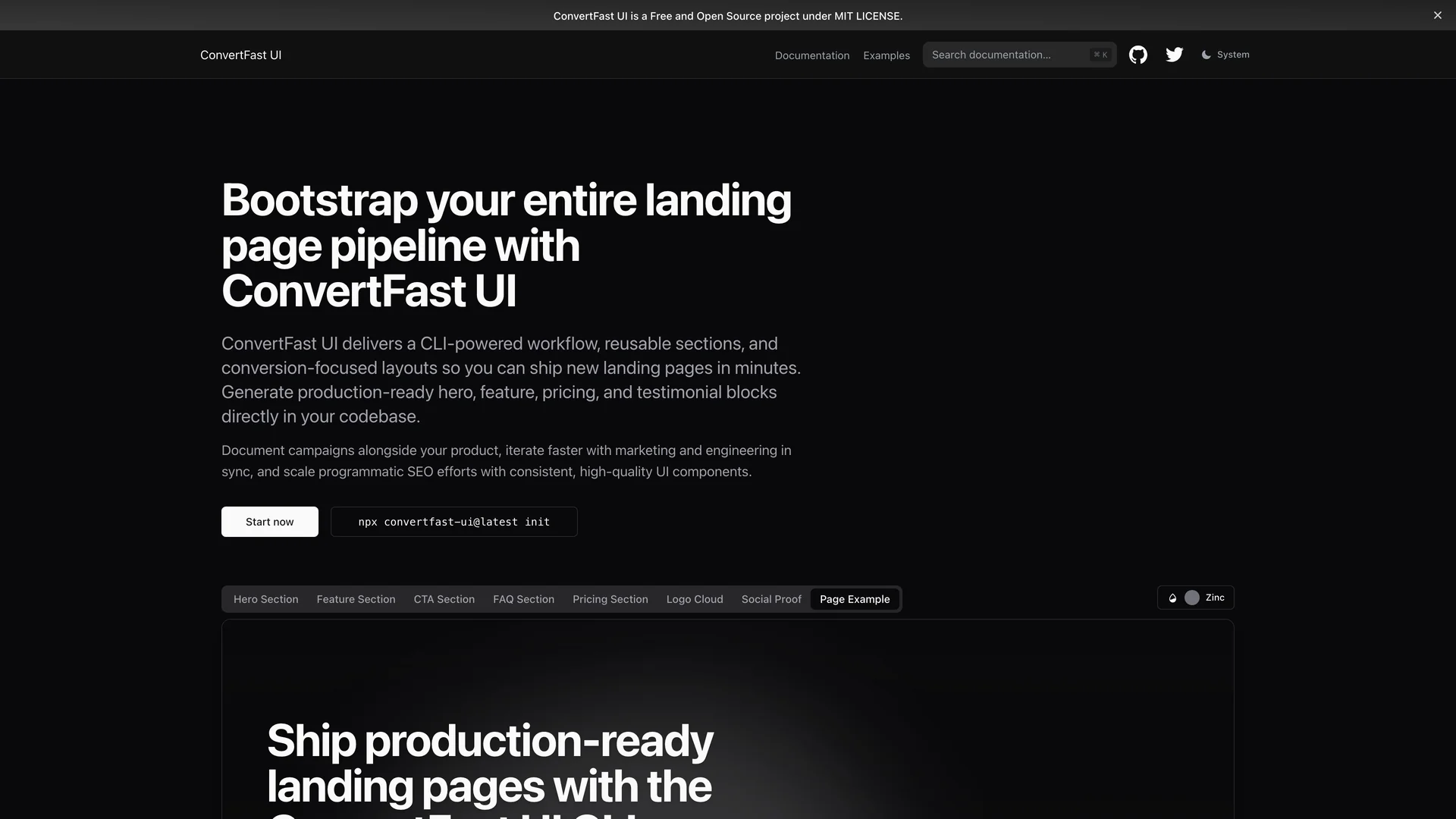 Convertfast UI — preview