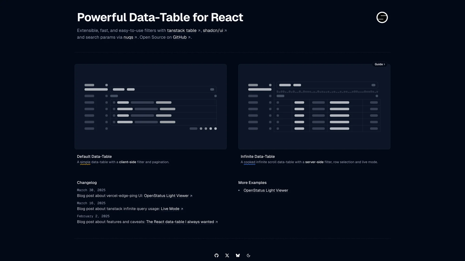 Data Table Filters — preview