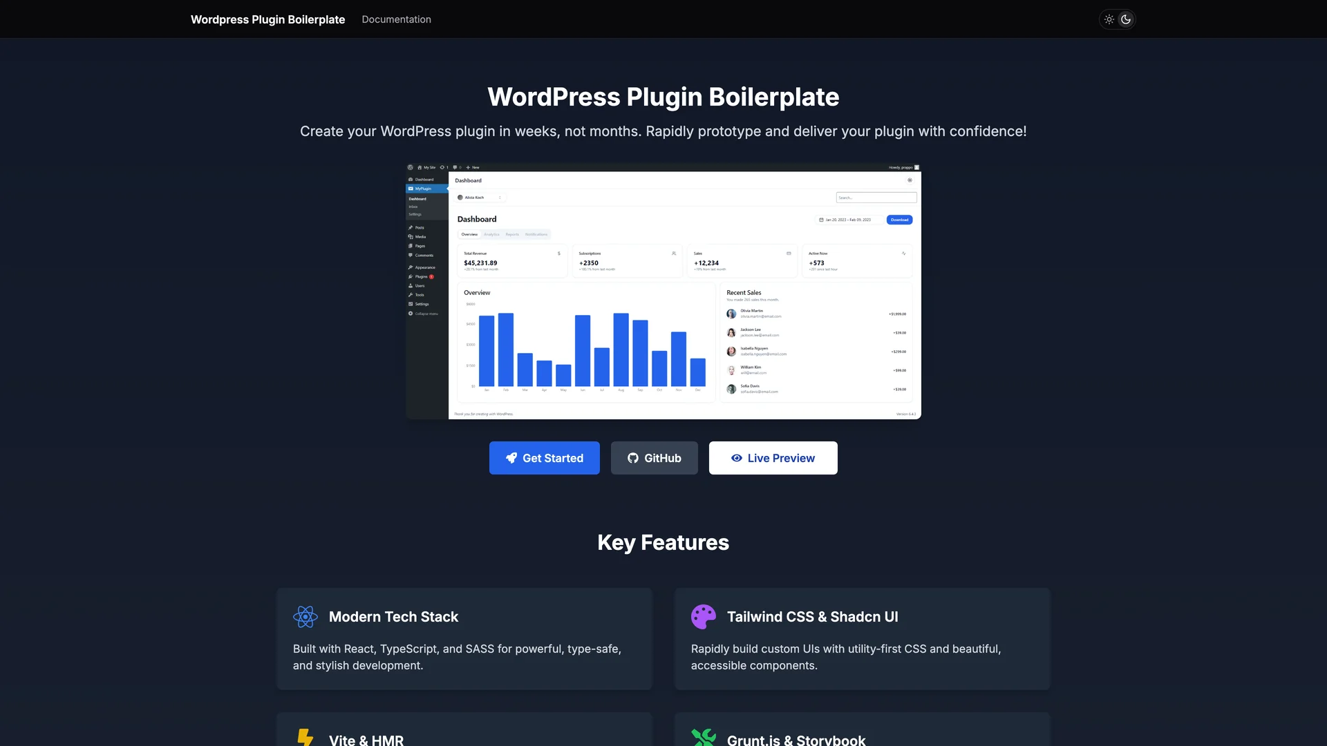 Wordpress Plugin Boilerplate — preview
