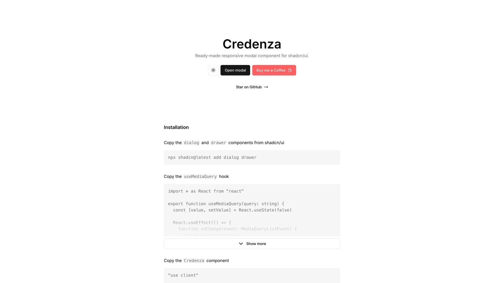 Credenza — preview