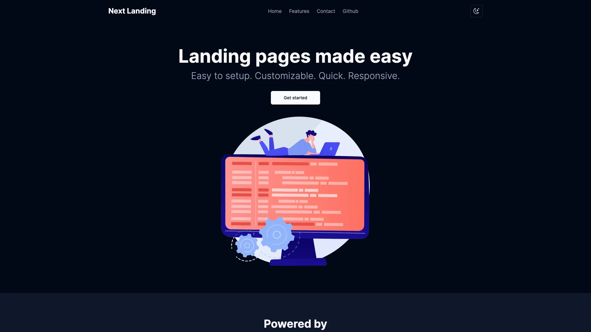 Next Shadcn Landing — preview