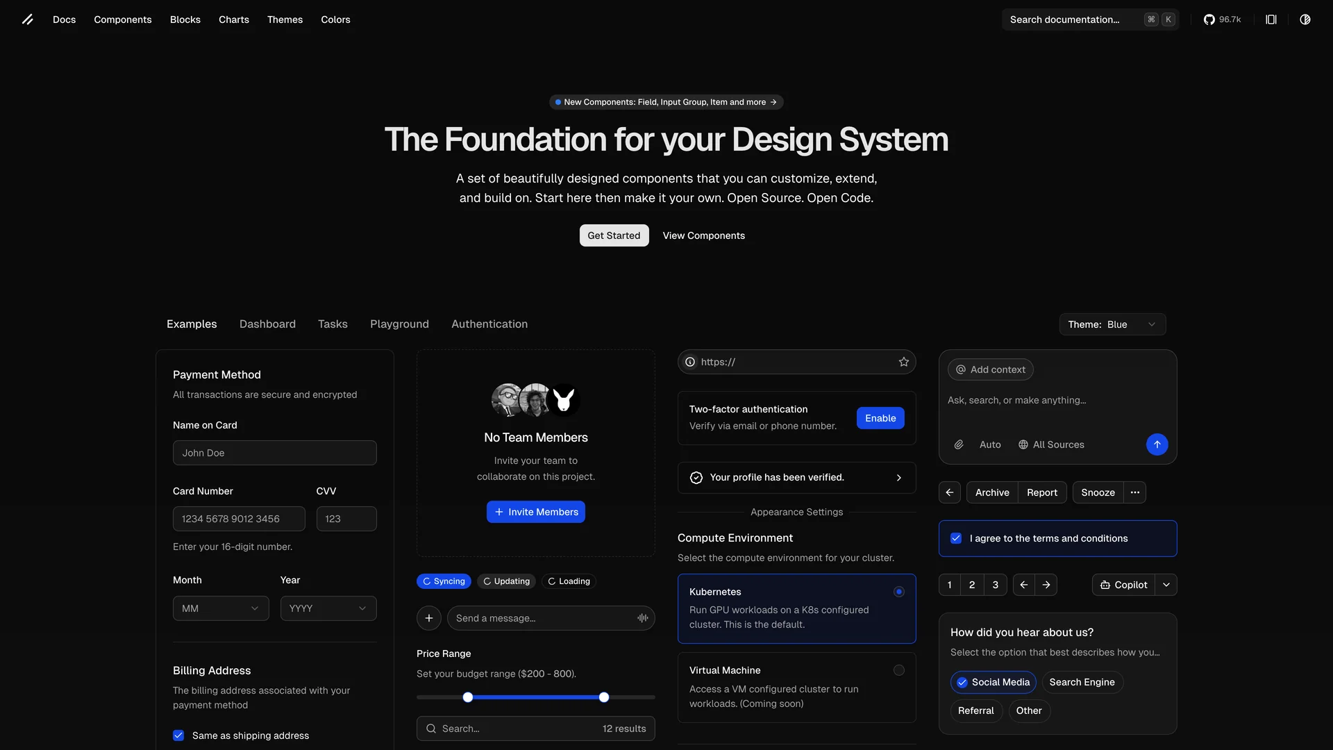 Shadcn UI — preview