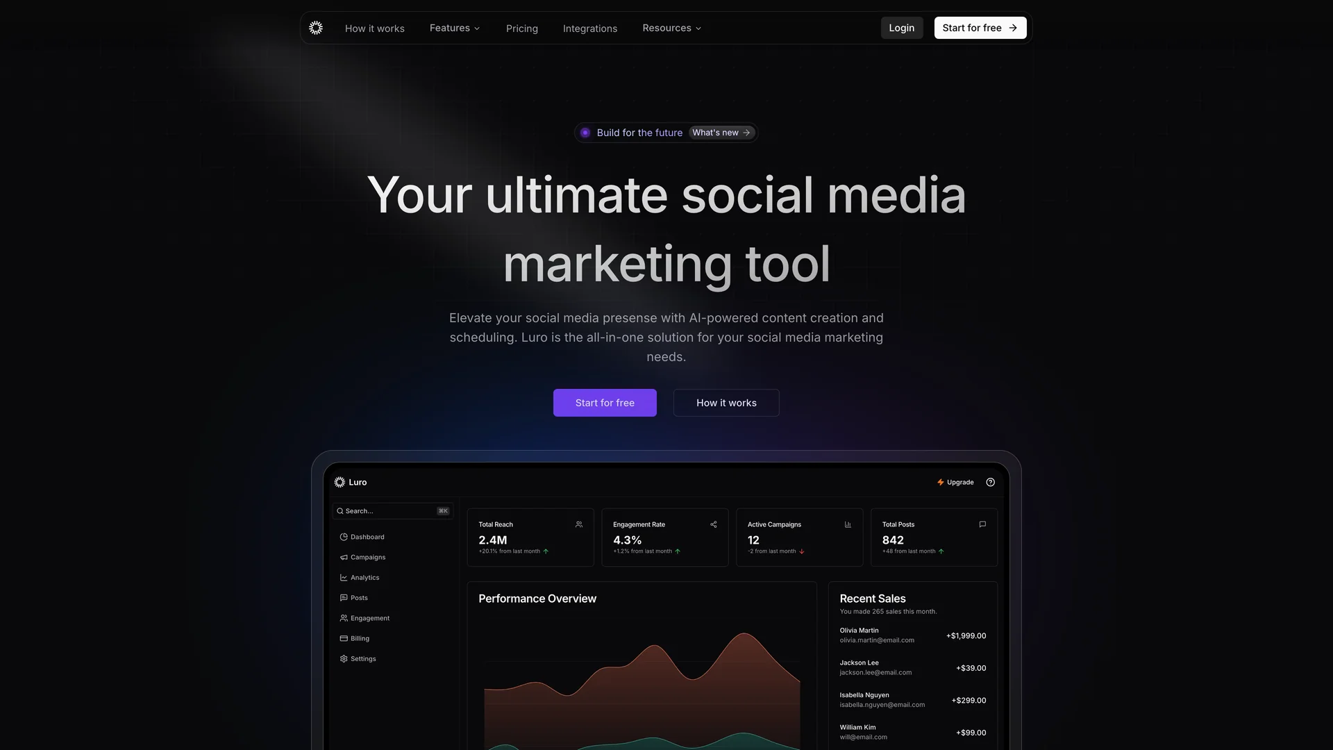 Luro AI — preview