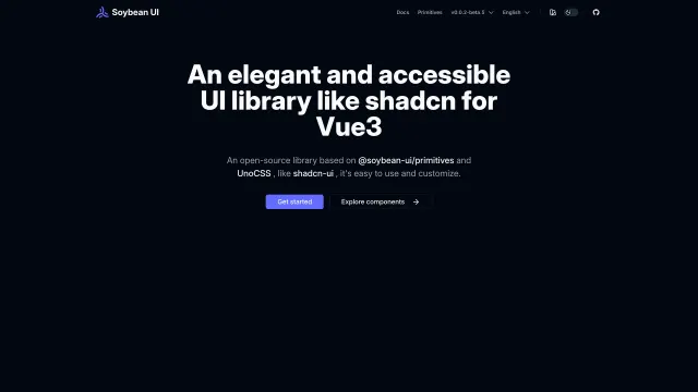 Soybean UI template preview