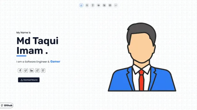 Portfolio template preview