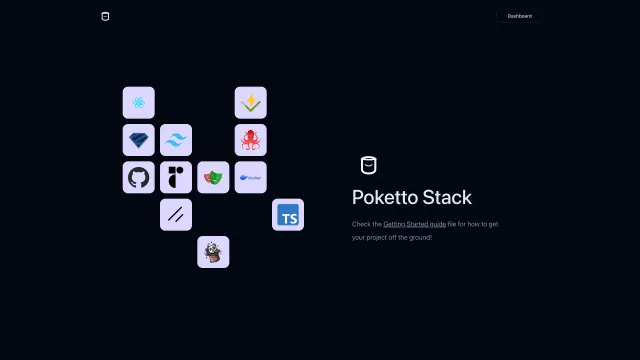Poketto Stack template preview