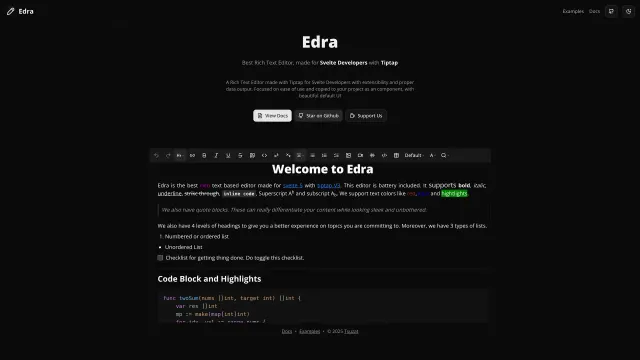 Edra template preview